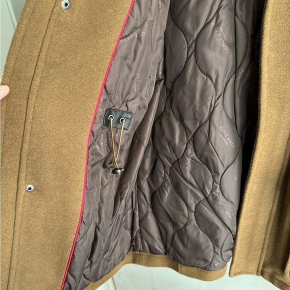 COLE HAAN Wool-Blend Plush Zip Front Car Coat - Picture 9 of 10